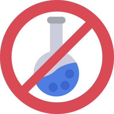 Kimyasal matara. Web simgesi basit illüstrasyon