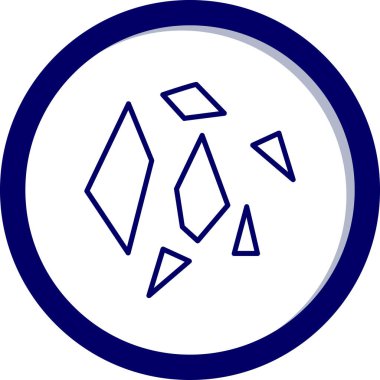 Elmas. Web simgesi basit illüstrasyon