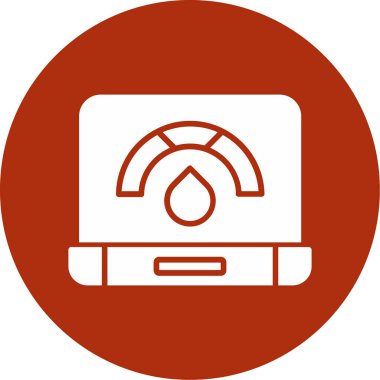 Bir dizüstü bilgisayarın vektör çizimi