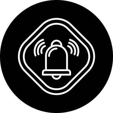 Bildirim web simgesi, vektör illüstrasyonu