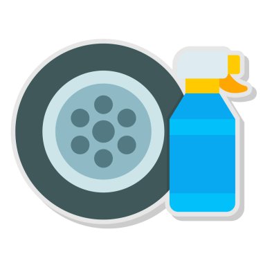 temizlik ve hijyen ikonu vektörü.