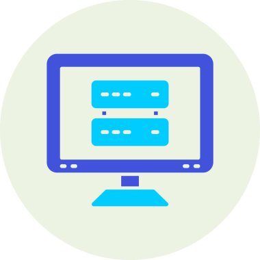 Bilgisayar. Web simgesi basit illüstrasyon