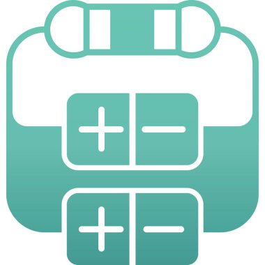 Hastane simgesi, vektör illüstrasyonu basit tasarım