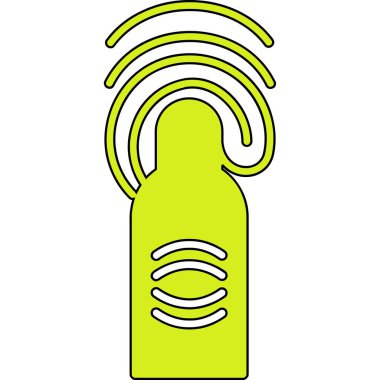 Modern b 'nin vektör illüstrasyonunda müziğin eksik simgesi