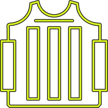 Elbise giysisi kumaş simgesi - taslak biçimi