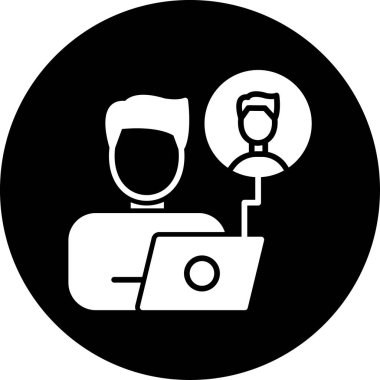 Modern simgenin vektör illüstrasyonu