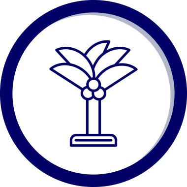 Çiçek. Web simgesi basit illüstrasyon