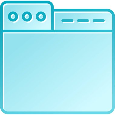 Buzdolabı. Web simgesi basit illüstrasyon