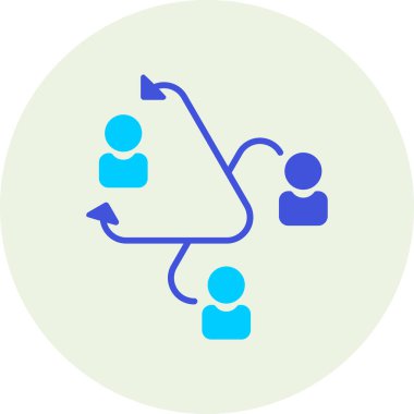 İnsan simgesinin vektör illüstrasyonu