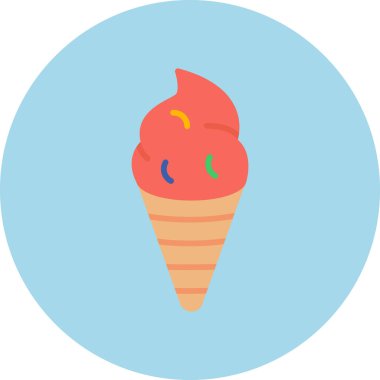 Krema. Web simgesi basit illüstrasyon