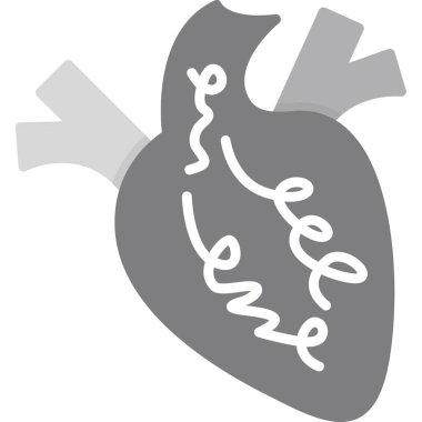 Kalp. Web simgesi basit illüstrasyon