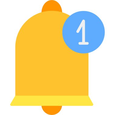 Çan Düz Vektör Simgesi