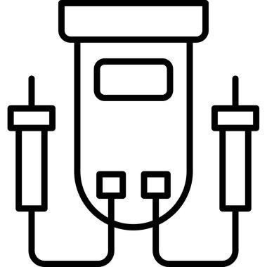 Gaz pompası kutsal kişilerin resmi, vektör çizim