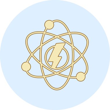 atom. Web simgesi basit tasarım