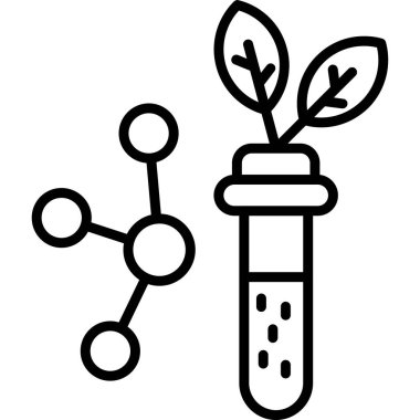 Bilim ve araştırma vektörü ikonu tasarımı