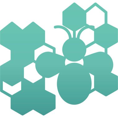 bal peteği ikonu vektör illüstrasyonu