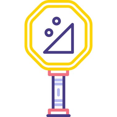 Yol işaretinin vektör illüstrasyonu