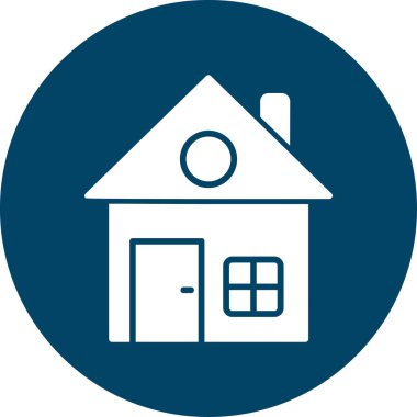 ev web simgesi, vektör illüstrasyonu