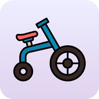 scooter simgesi, vektör illüstrasyonu basit tasarım