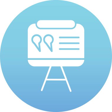 Bir harita simgesinin vektör illüstrasyonu