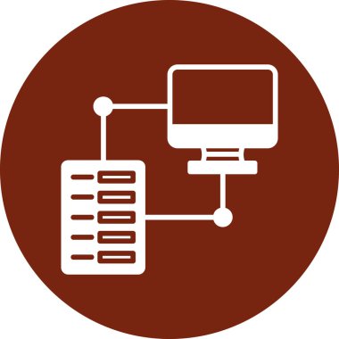 bilgisayar vektör simgesi modern basit illüstrasyon