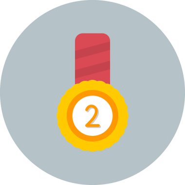 Madalya simgesinin vektör illüstrasyonu