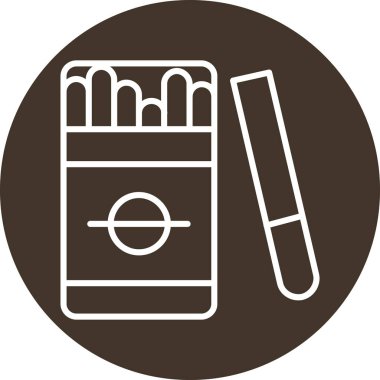 Bir sigaranın vektör illüstrasyonu