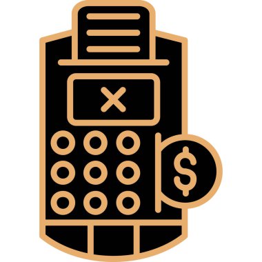 Moda Biçiminde Hesaplayıcı Simgesi İzole Arkaplan