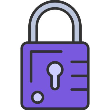 Kilit simgesi. Web tasarımı