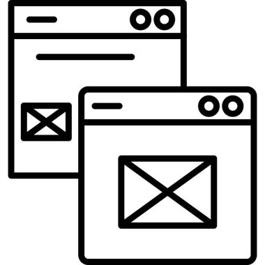 Web tarayıcı vektör simgesi