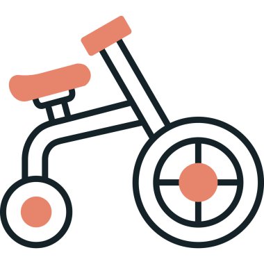 kick bike simgesi, vektör illüstrasyonu