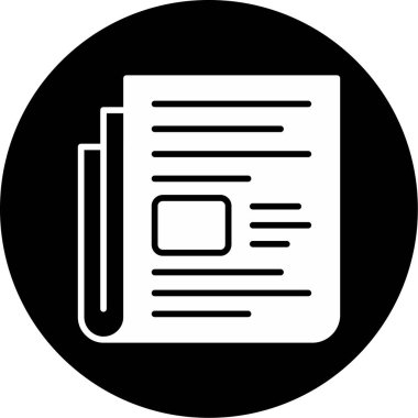 Belge simgesinin vektör illüstrasyonu