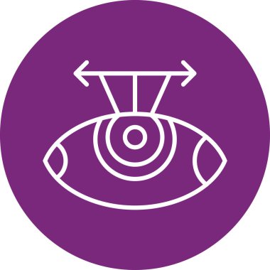 Göz simgesi vektör illüstrasyonu