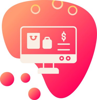 Alışveriş çantası. Basit resimleme