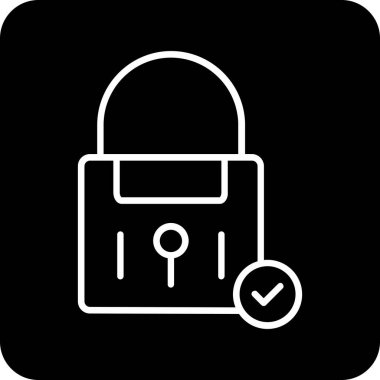 ikon vektör illüstrasyonunu kilitle