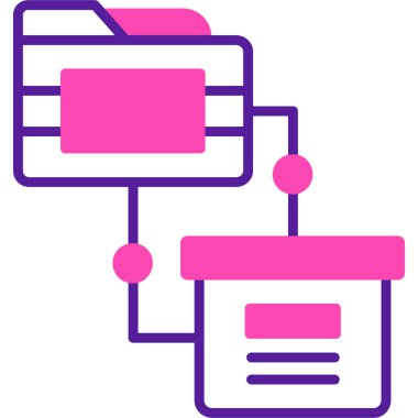 veritabanı. Web simgesi basit illüstrasyon