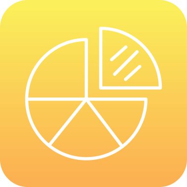 vektör pasta çizelgesi simgesi