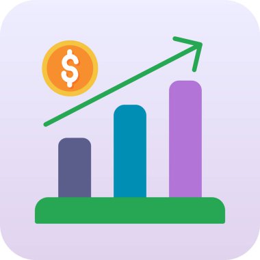 İş büyümesi simgesi, vektör illüstrasyonu