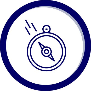 pusula simgesini tamamlanmış - dış hat biçiminde pusula simgesi