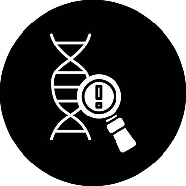 DNA simgesinin vektör illüstrasyonu