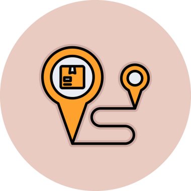 konum haritası pin simgesi vektör illüstrasyon tasarımı