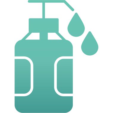 Su şişesi ikonu. Web için su şişesi vektör simgelerinin basit çizimi