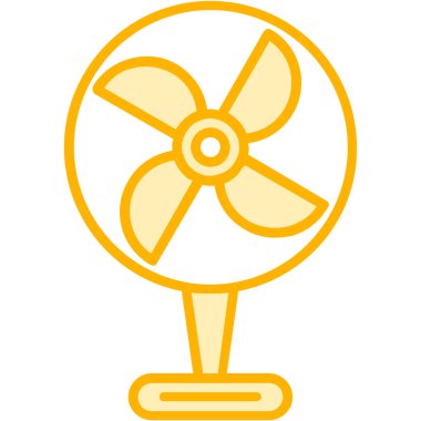 fan simgesi modern ve basit, vektör illüstrasyonu