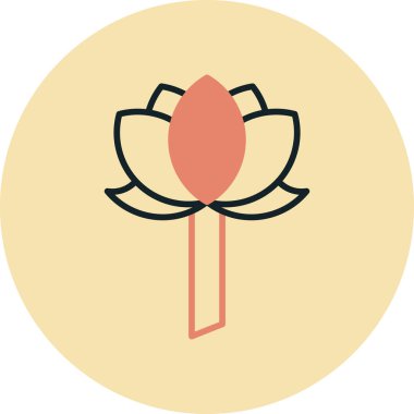 Çiçek. Web simgesi basit tasarım