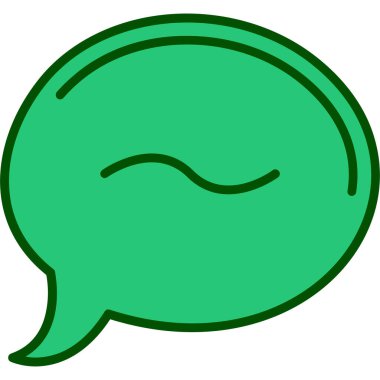 konuşma balonu simgesi, vektör illüstrasyonu