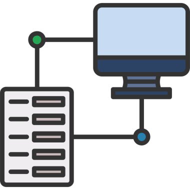 database vector glyph icon design