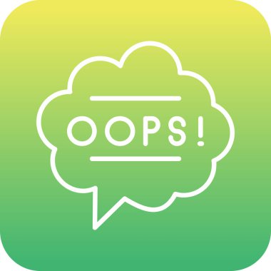 Buluttaki ünlem işareti. simge.