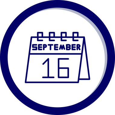 15 Eylül 'de bir günlük takvim simgesi