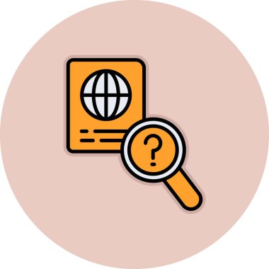 Arama vektörü simgesi modern basit tasarım çizimi