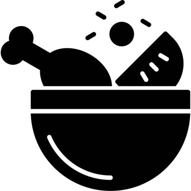 yemek pişirme simgesi ana hatlarıyla
